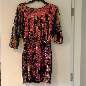 [Urban Outfitters] Sequin & Velvet Mini Dress